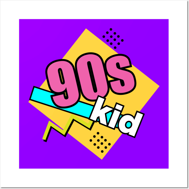 90s kid retro funny quotes Wall Art by carolsalazar